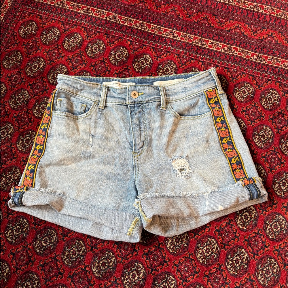 Anthropologie Pilcro Slim Boyfriend Denim Shorts